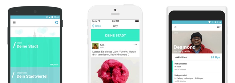 ZoneApp: Lokaler Kurznachrichten-Dienst fürs Viertel, die ganze Stadt und alle deutschen Unis