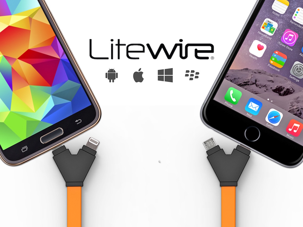 LiteWire: Kombiniertes Lightning & Micro-USB-Kabel in kompakter Form sucht Unterstützung bei Kickstarter