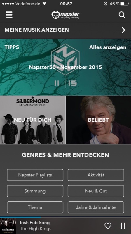 Drei Monate Napster für 1 Euro: Alternative zu Spotify & Apple Music?