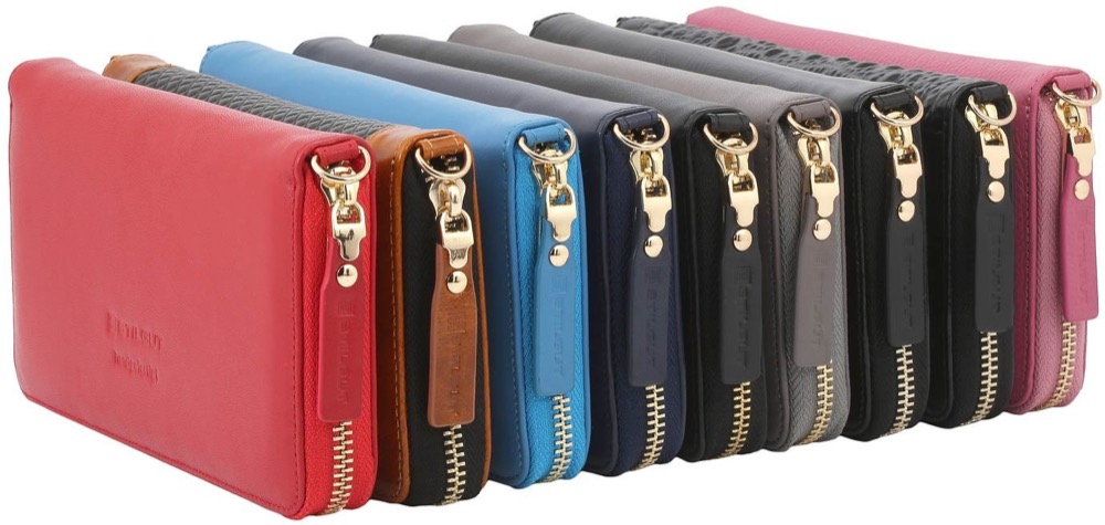 StilGut Smart Wallet: Elegante Damen-Umhängetasche und Clutch mit Smartphone-Fach