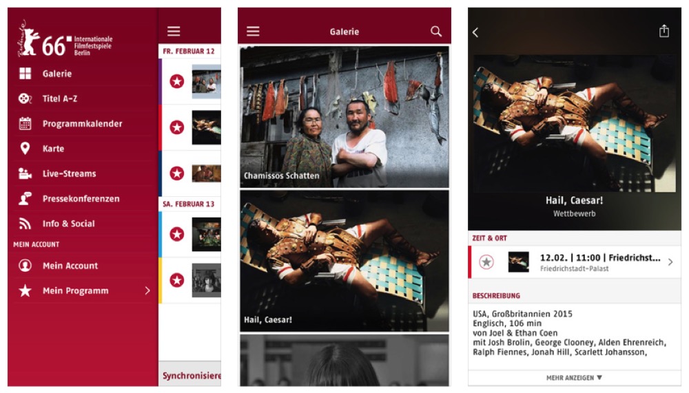 Berlinale 2016: Offizieller Festivalguide für die Berliner Filmfestspiele wurde aktualisiert