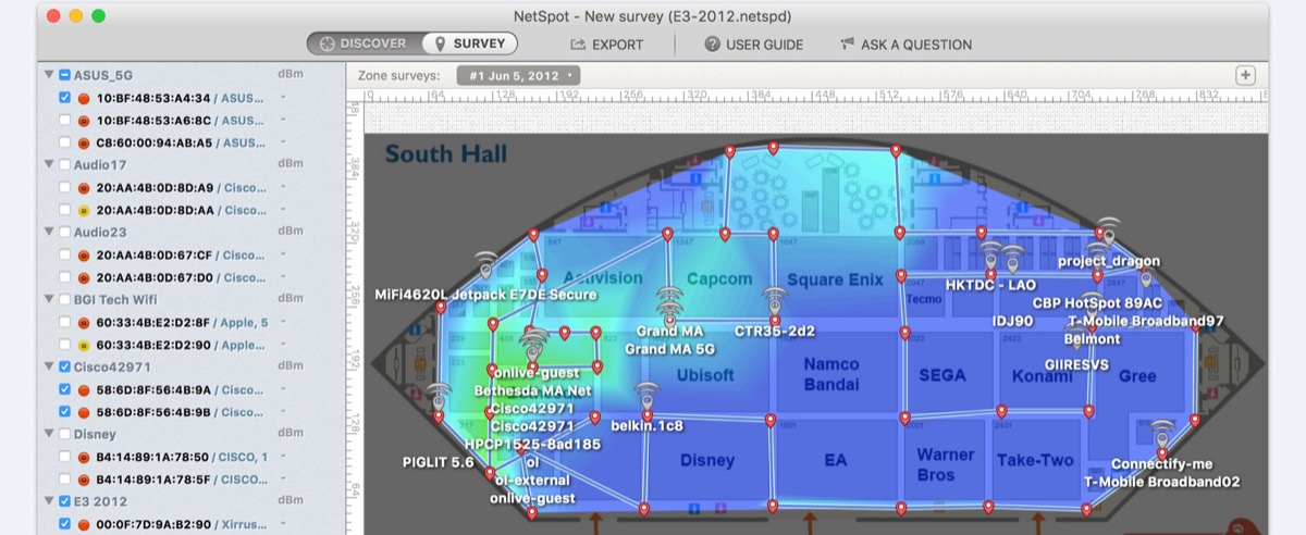 Netspot Pro App Erstellt Wlan Heatmap