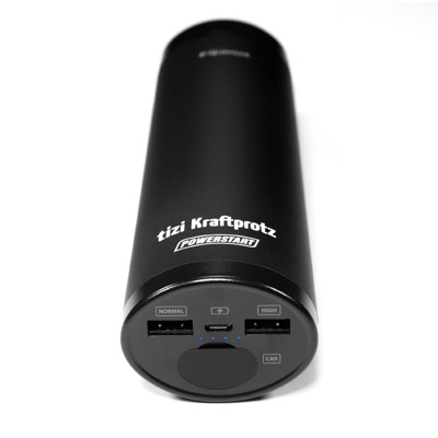 Tizi Kraftprotz PowerStart: Akku für iPhone und Autobatterie von Equinux