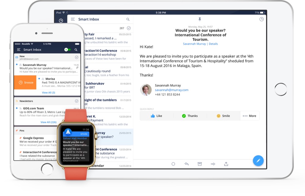 Spark: E-Mail-App von Readdle jetzt auf Deutsch & neu für das iPad