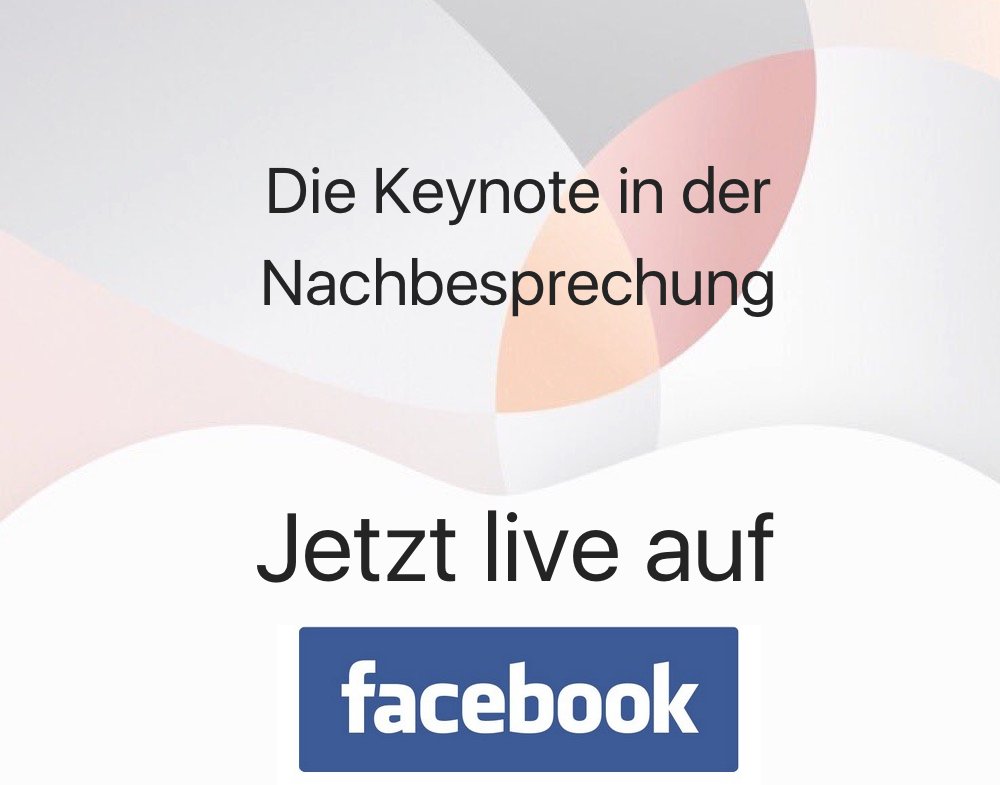 Jetzt live auf Facebook: Die Keynote in der Nachbesprechung