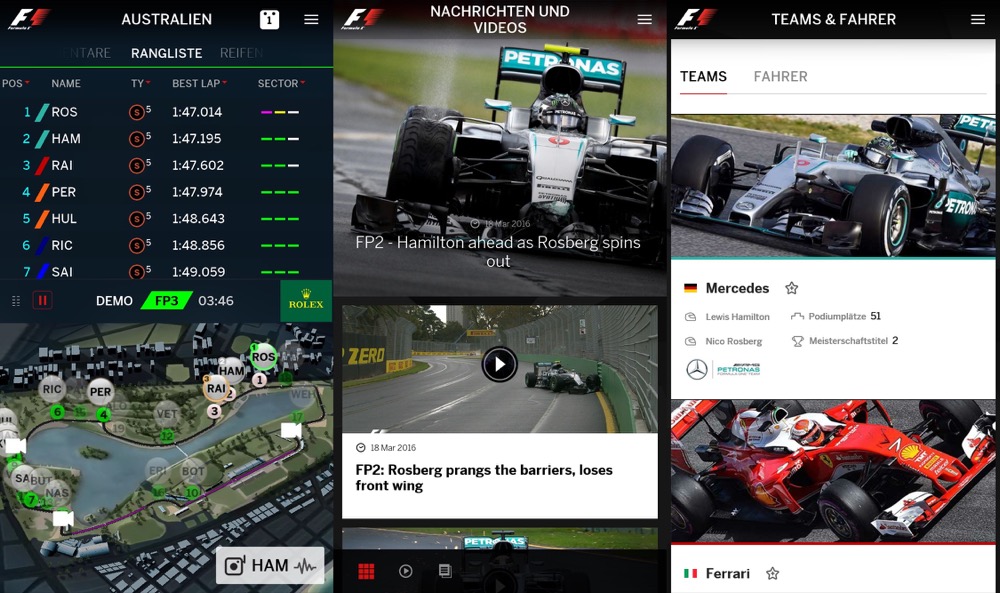 Offizielle Formel 1 App