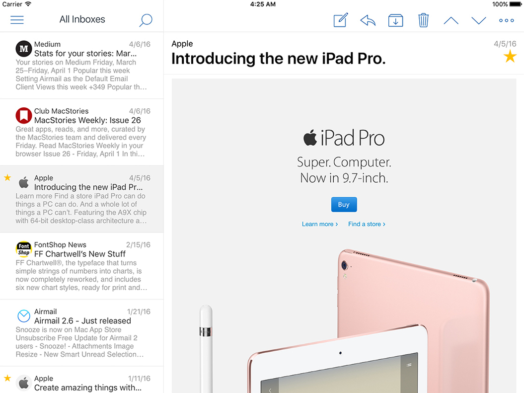 Airmail ipad