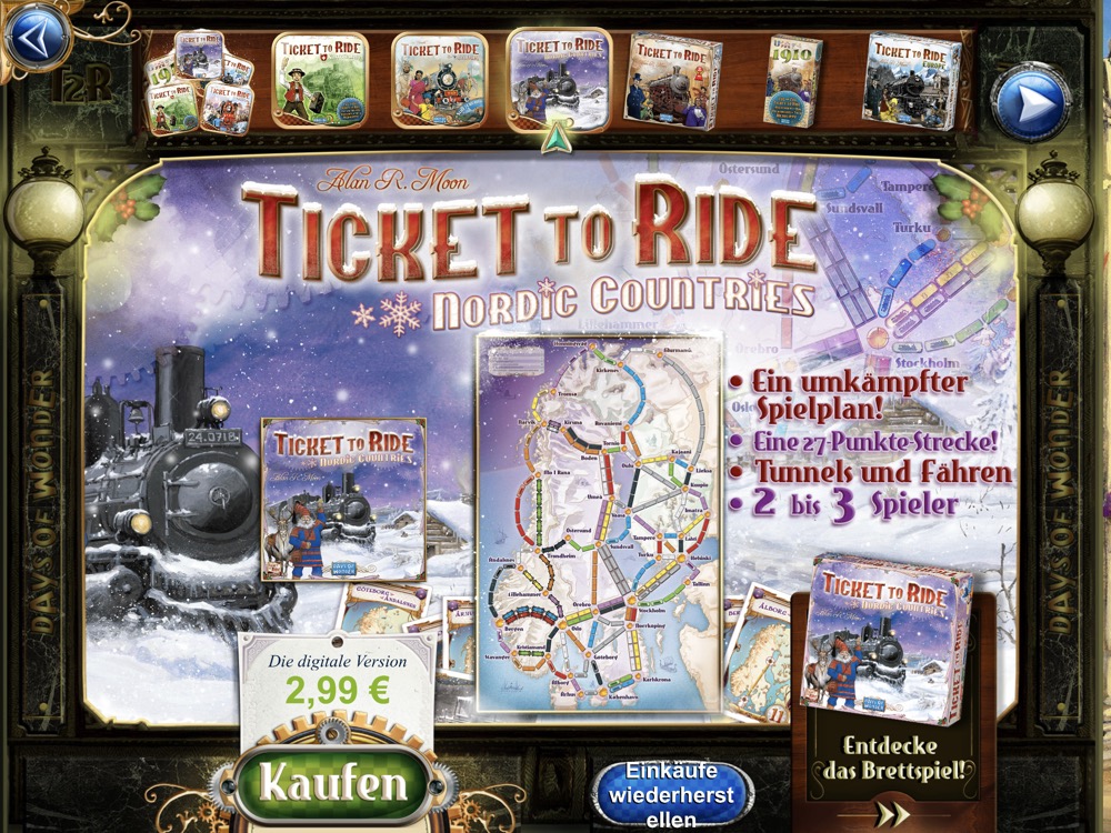ticket to ride skandinavien