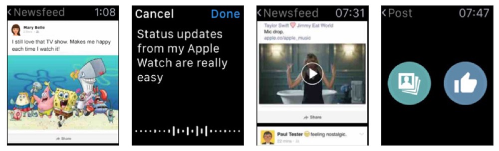 Littlebook: Neue iPhone-App bringt Facebook-Newsfeed und Status-Updates auf die Apple Watch