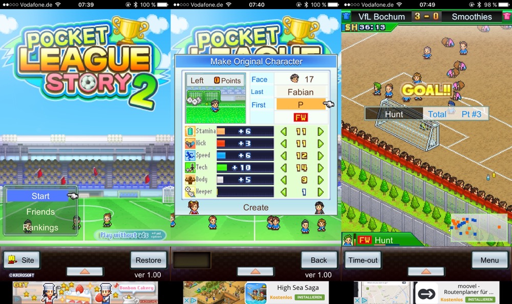 Pocket League Story 2: Neue Fußball-Simulation von Kairosoft