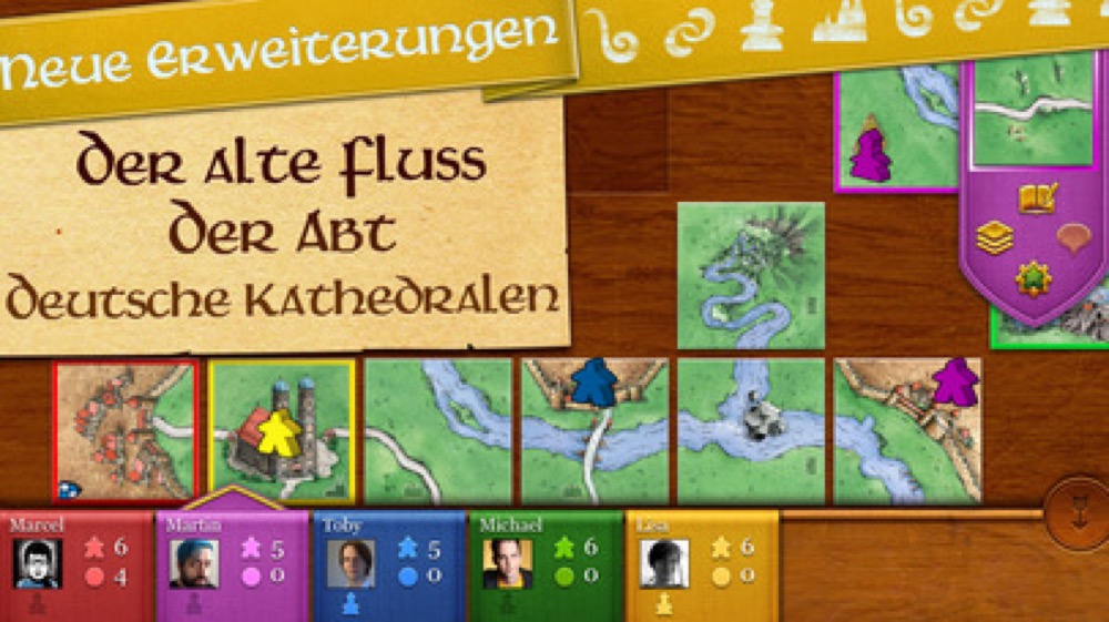 Carcassonne: Beliebte Brettspiel-App erhält Update mit drei neuen Mini-Erweiterungen