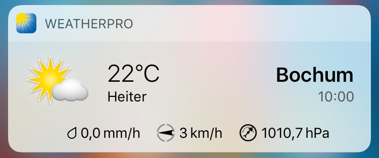 WeatherPro icon widget