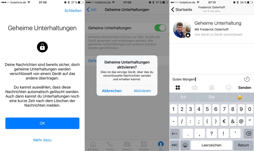 Facebook Messenger Ab sofort mit EndezuEndeVerschlüsselung