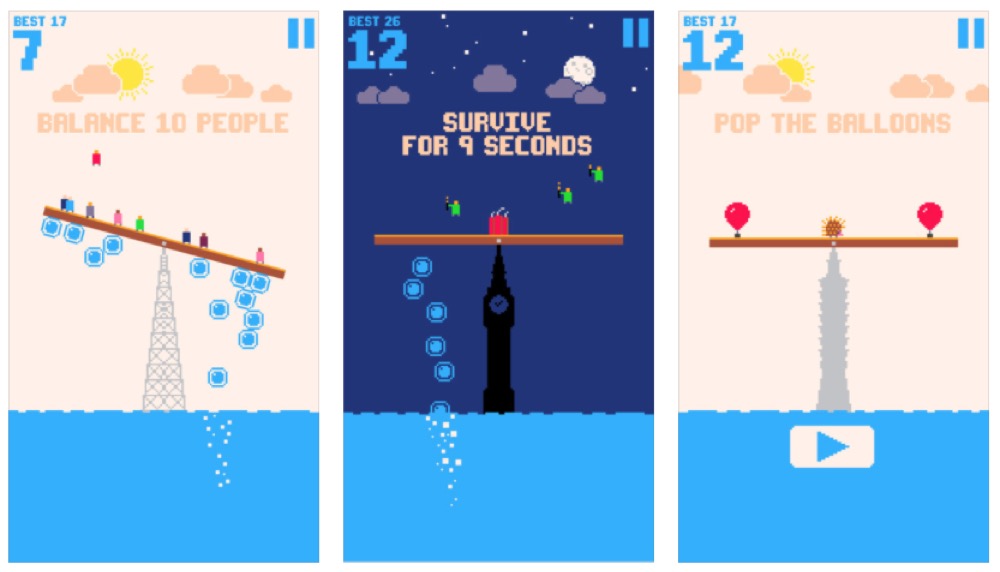 Level With Me Kleines BalanceSpiel wird von Apple beworben