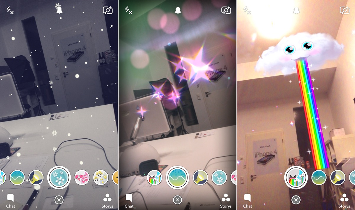 Snapchat Weltlinsen: Neue Umgebungsfilter für die iSight-Kamera