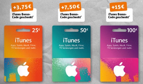 iTunes-Karten: Ab heute wieder Bonus-Guthaben bei Kaufland