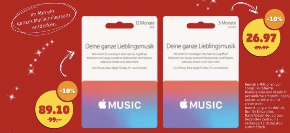 Apple Music Karten
