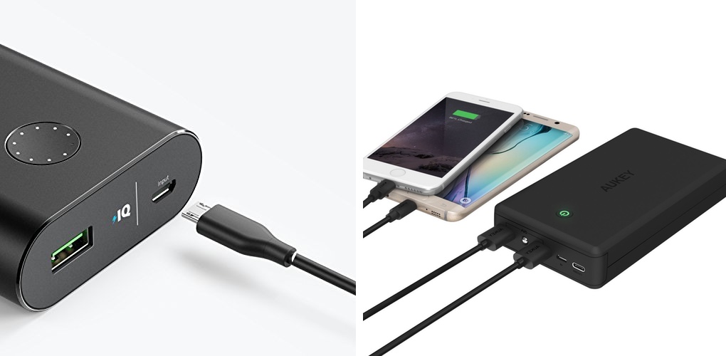 Batterie mit Akkuanzeige.