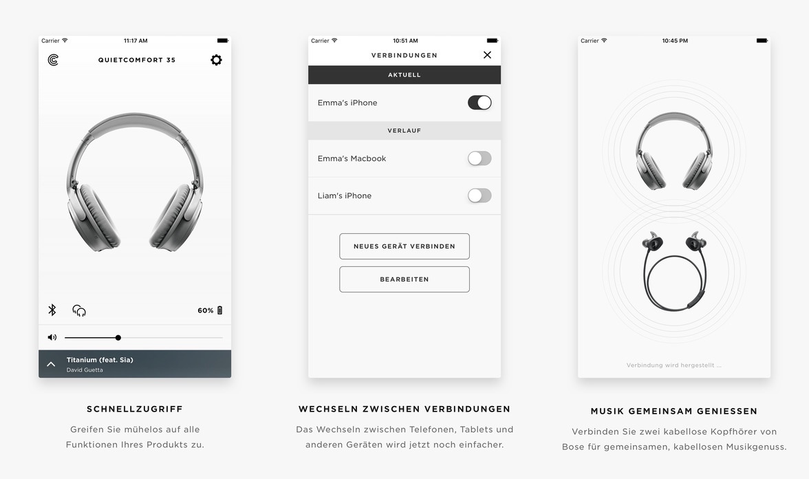 Bose Connect Ab Sofort Zwei Kopfhorer Mit Einem Iphone Oder Ipad Koppeln Appgefahren De