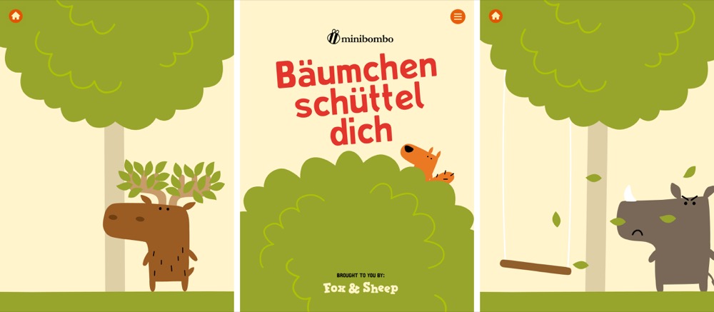Bäumchen schüttel dich: Neue Kinder-App von Fox & Sheep mit unerwarteten Gästen im Baum
