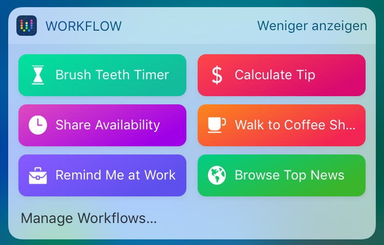 Workflow Widget 1