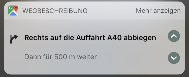 Google Maps jetzt neu mit Routenplaner im Widget & iMessage-App