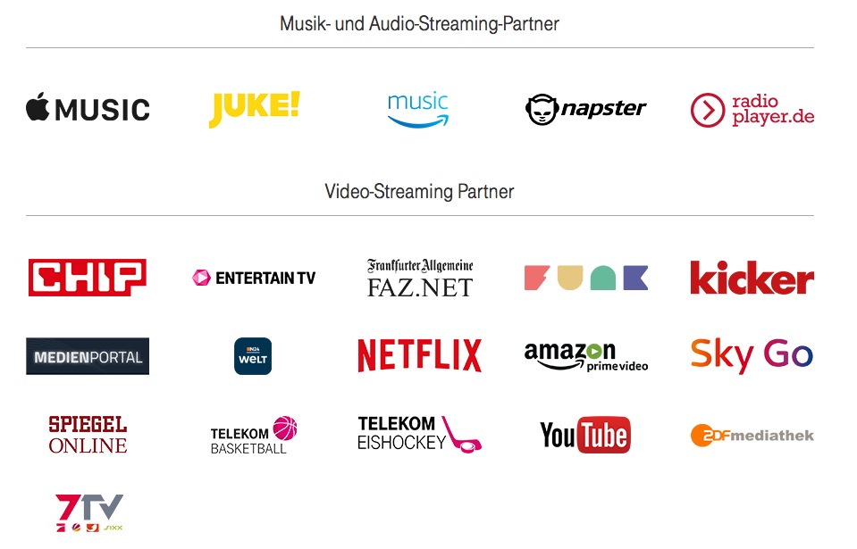 Telekom StreamOn Partner