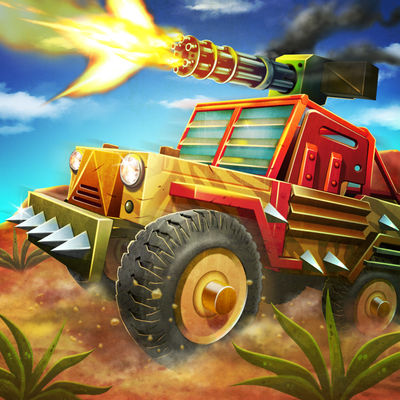 Zombie Safari: Mit dem PickUp durch die Landschaft heizen und Zombies töten