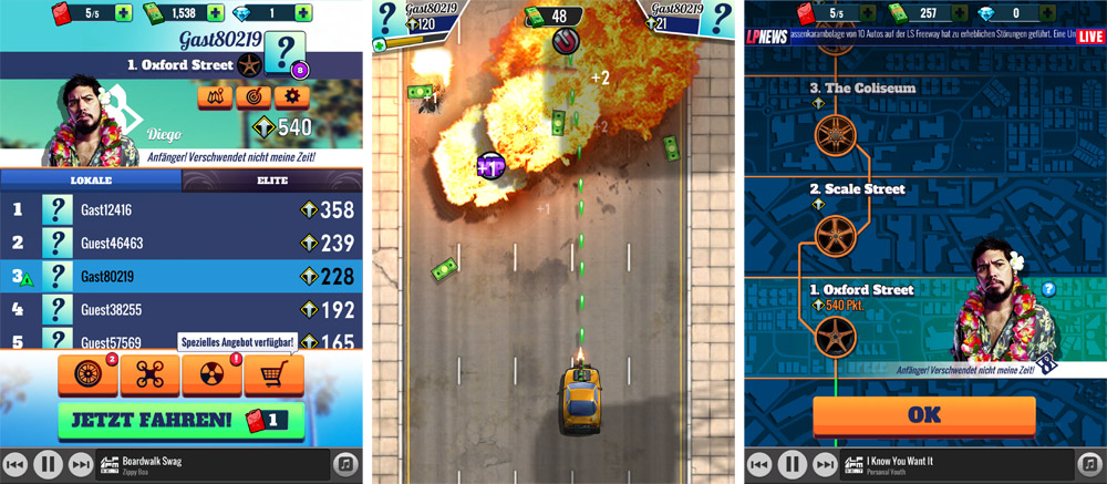 Fastlane – Road to Revenge: Kostenloser Arcade-Shooter zählt zu Apples Favoriten der Woche