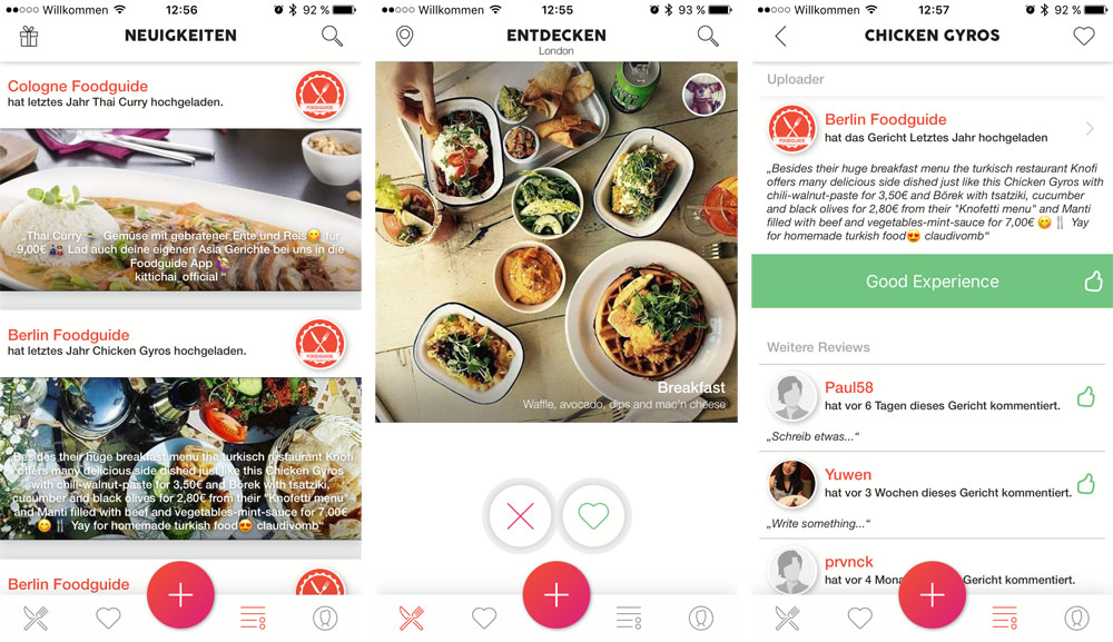 Foodguide: Von Apple präsentierte iPhone-App zum Entdecken von lokalen Gerichten