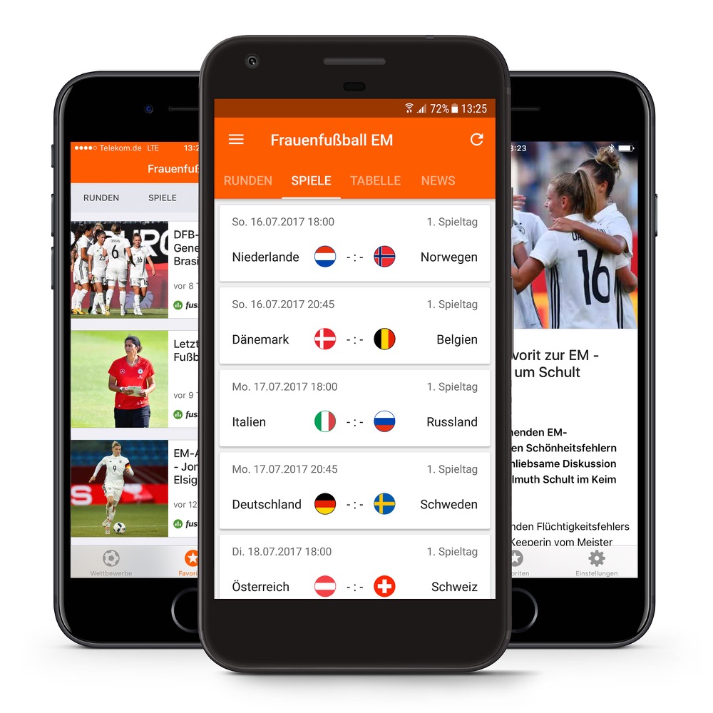 Frauenfußball-Europameisterschaft 2017: Neue App informiert über Tore und Tabellenplätze