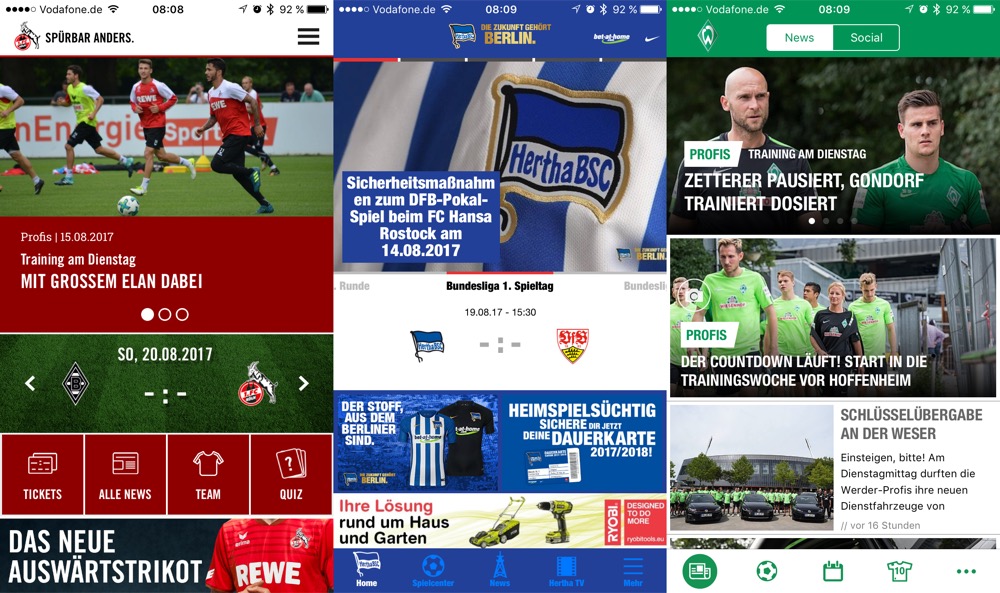 Bundesliga Apps Top 3