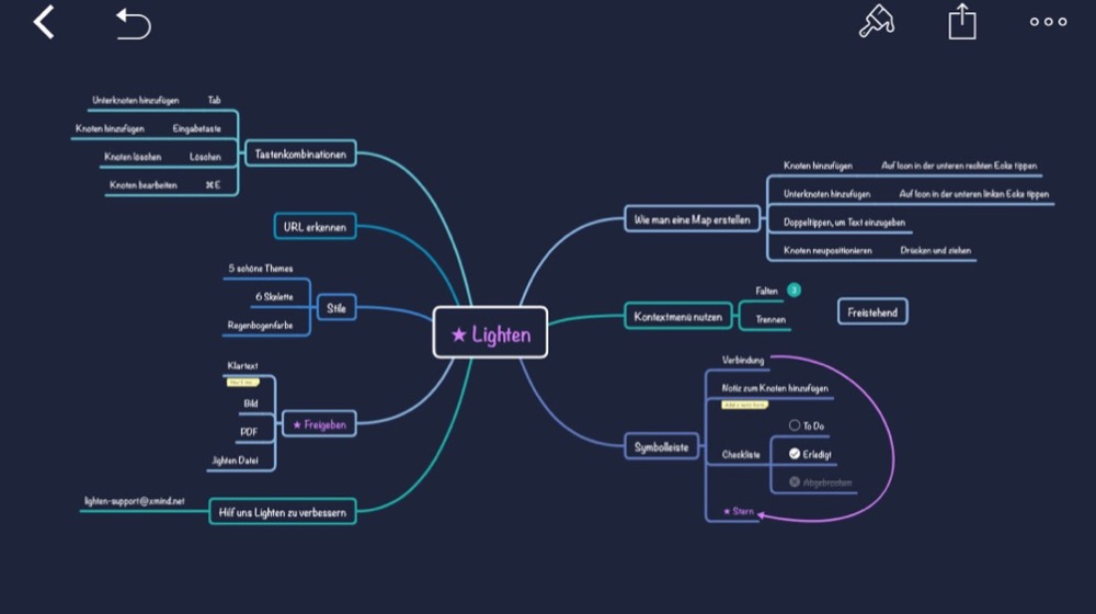 Lighten: Mindmapping- und Brainstorming-App ist derzeit auf kleine 49 Cent reduziert