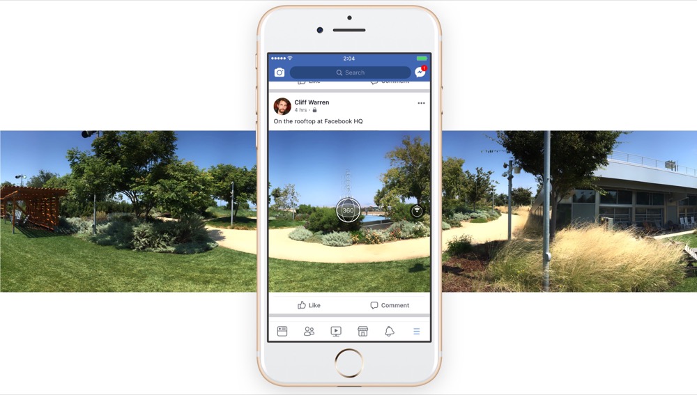 Jetzt ohne Umwege: 360 Grad Fotos direkt in der Facebook-App aufnehmen