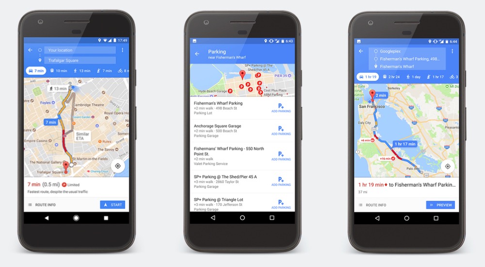 Jetzt in fünf deutschen Städten: Google Maps hilft bei der Parkplatzsuche
