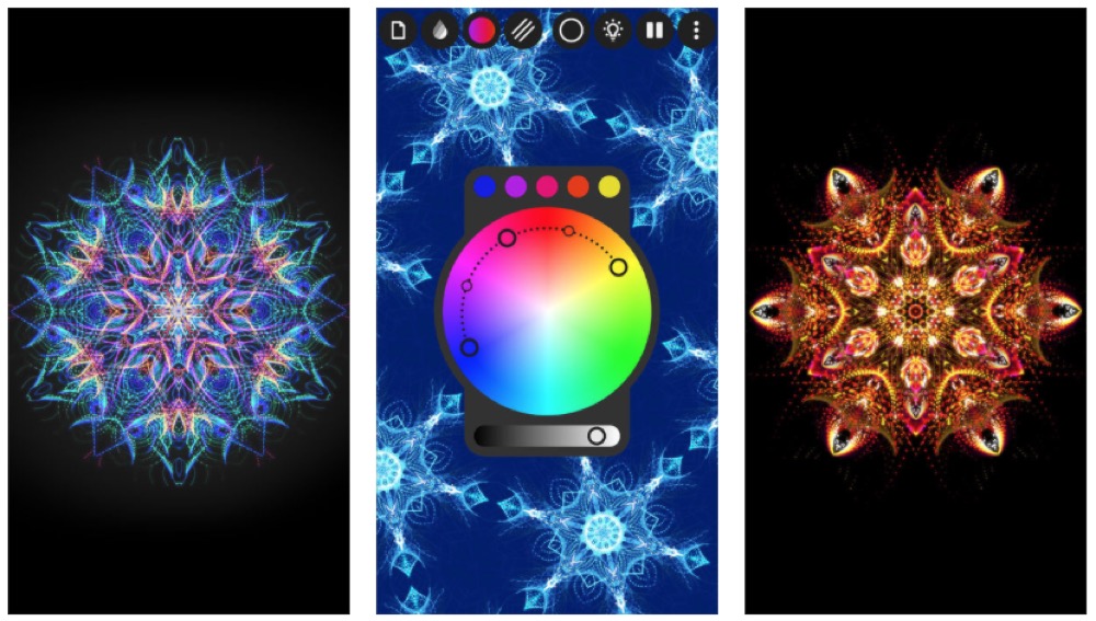 Inspirit Kreativ App Erstellt Mandalas Und Kaleidoskop Effekte