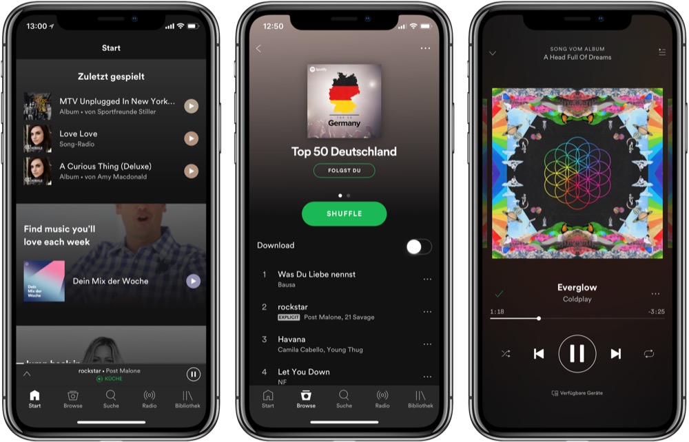 Spotify now available for iPhone X