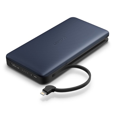 Neue Ugreen Powerbank mit 20.000 mAh, integriertem Lightning-Kabel & 10 Euro Rabatt