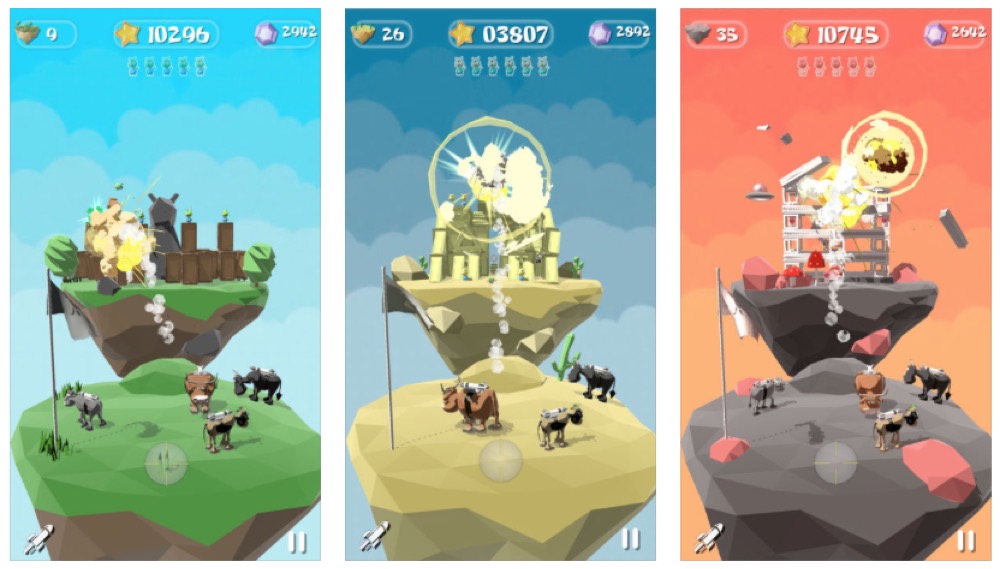 Rocket Cows: Explosive Zerstörungskraft mit Kühen und Raketen in Augmented Reality