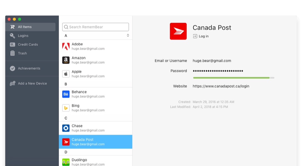 RememBear: Passwort-Manager der TunnelBear-Entwickler ab sofort offiziell verfügbar