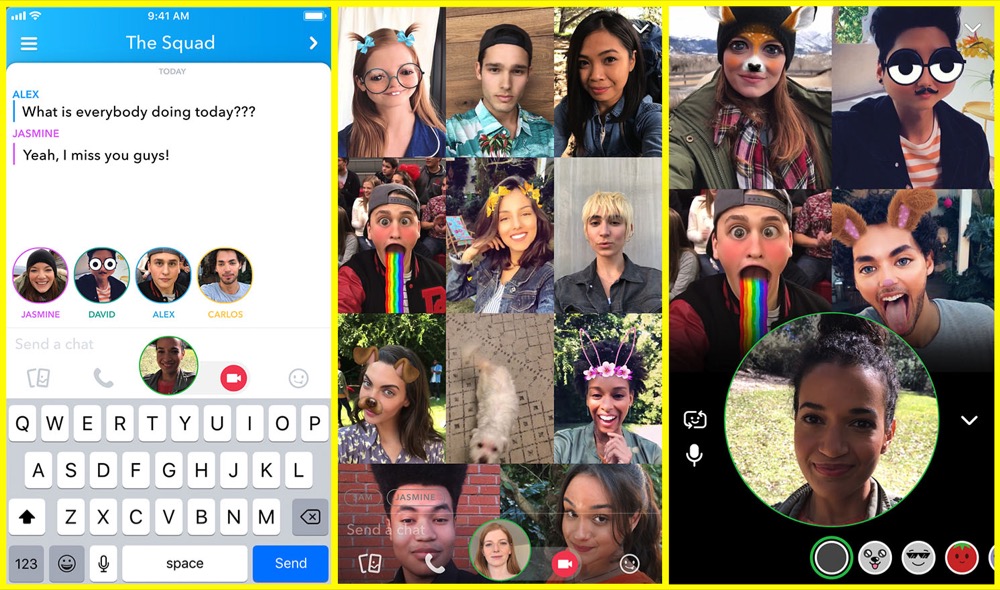 snapchat gruppenvideo