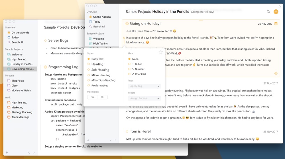 Agenda: Notiz-App für macOS wird Ende Mai auch auf iOS-Geräten erhältlich sein
