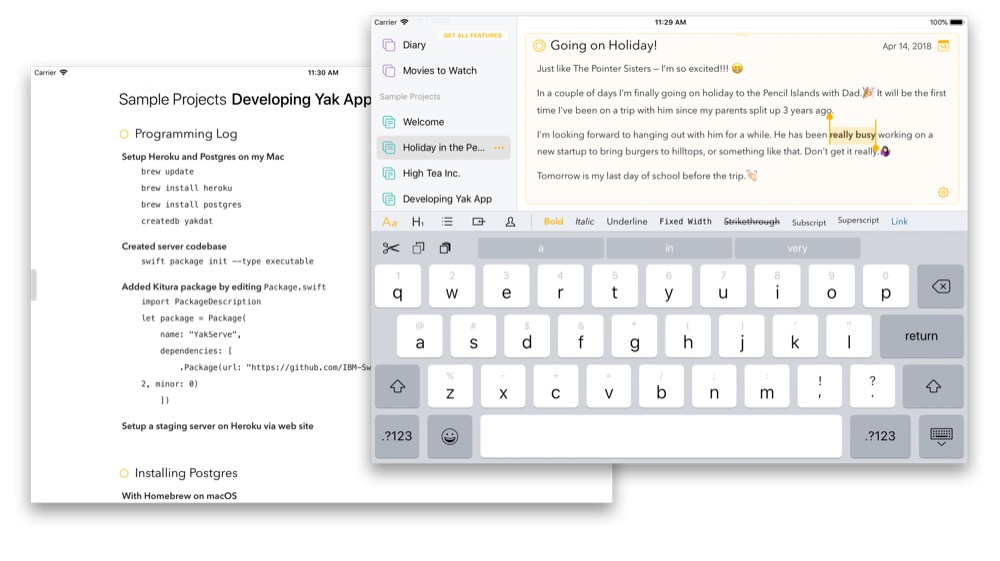 agenda ipad