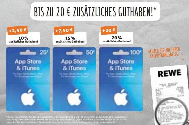 iTunes Karten Rabatt im Dezember 2023: 15 €