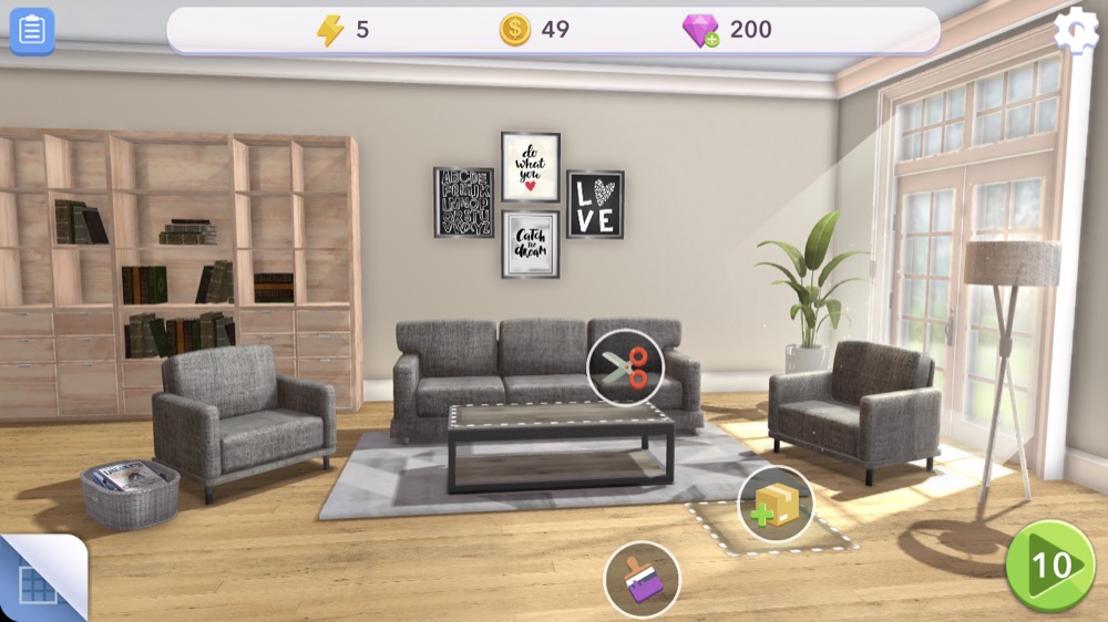  Home  Design  Makeover  Freemium Match3 Spiel mit witzigem 