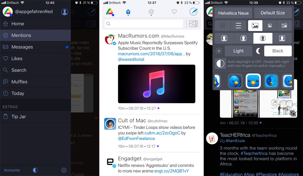 Twitterific: Einschränkung durch Twitter führt zum Ende von Widget und Apple Watch-App