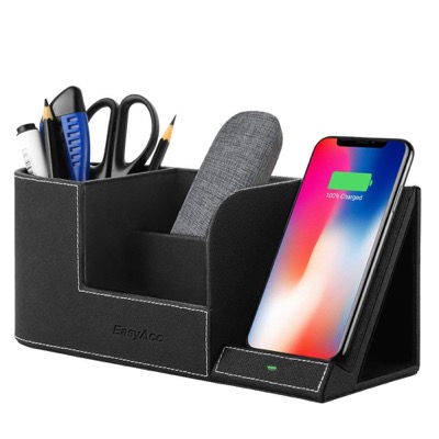 Ausprobiert: EasyAcc Schreibtischorganizer mit Qi-Ladegerät für 21,59 Euro