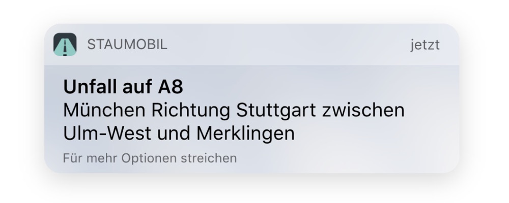 stau mobil push