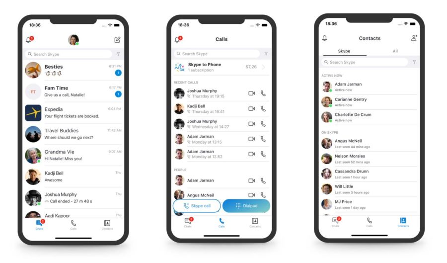 Skype: Ansicht auf iPhone und iPad jetzt wieder schlanker als zuvor