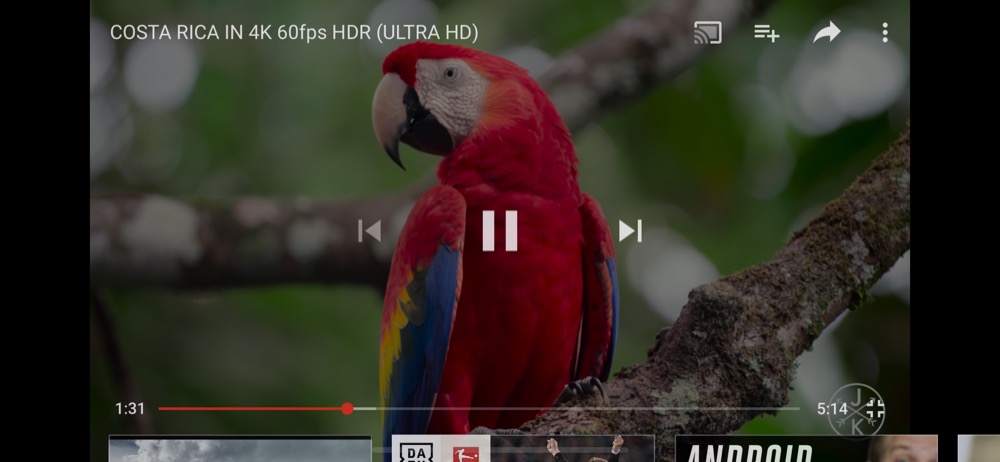 YouTube HDR